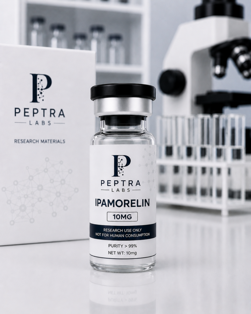 Peptra Labs ipamorelin 10mg research vial
