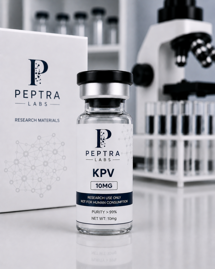 Peptra Labs KPV 10mg research peptide vial